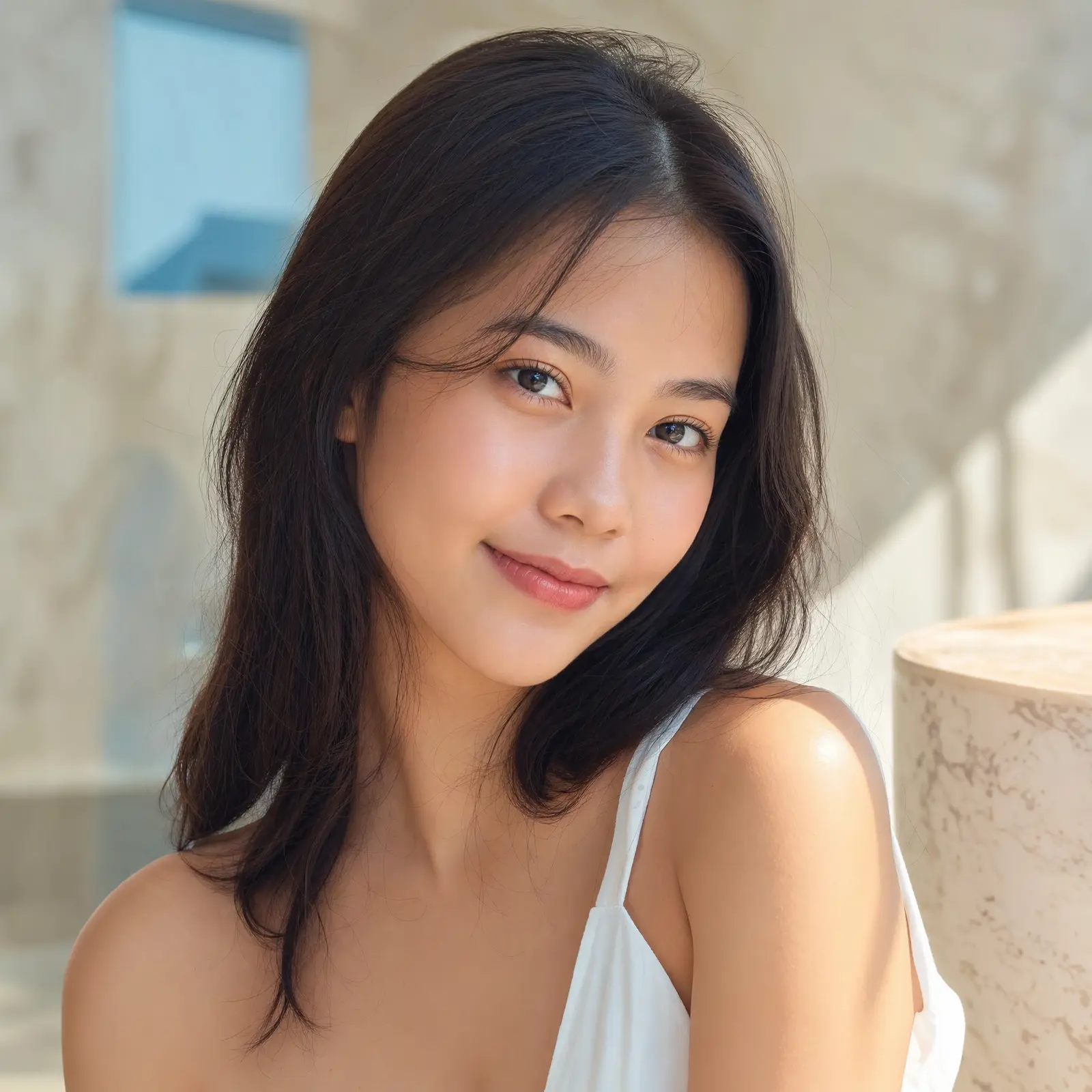 Naturally defined double-eyelid look